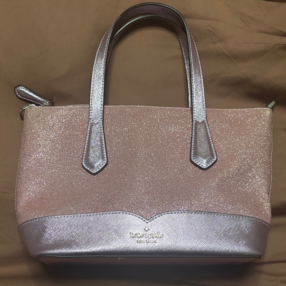 Kate Spade New York Lola Glitter Pink Satchel